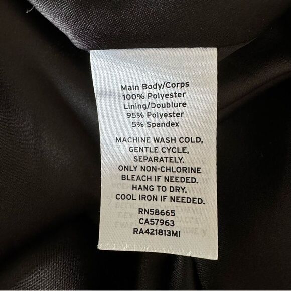 Rachel Parcell Textured Dot Black Blouse with Bow Collar Holiday Size XL - Picture 12 of 12